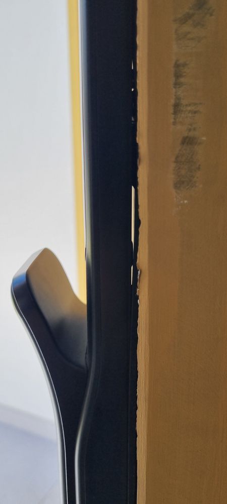 Gap between door and lock