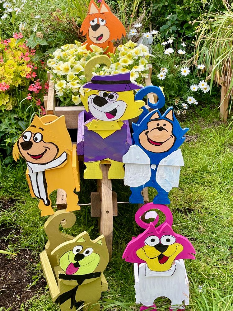 The cats are hiding from Office Dibble.