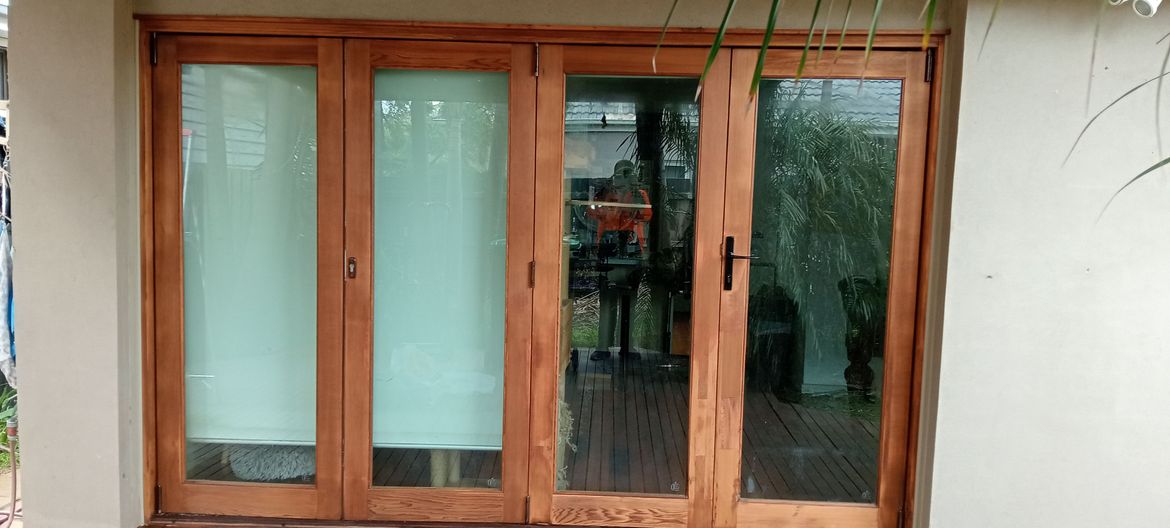 Finished external doors