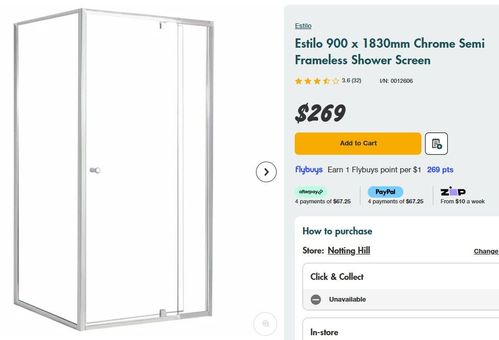 Estilo 900 x 1830mm Chrome Semi Frameless Shower Screen.jpg