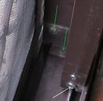 remove green arrow screws