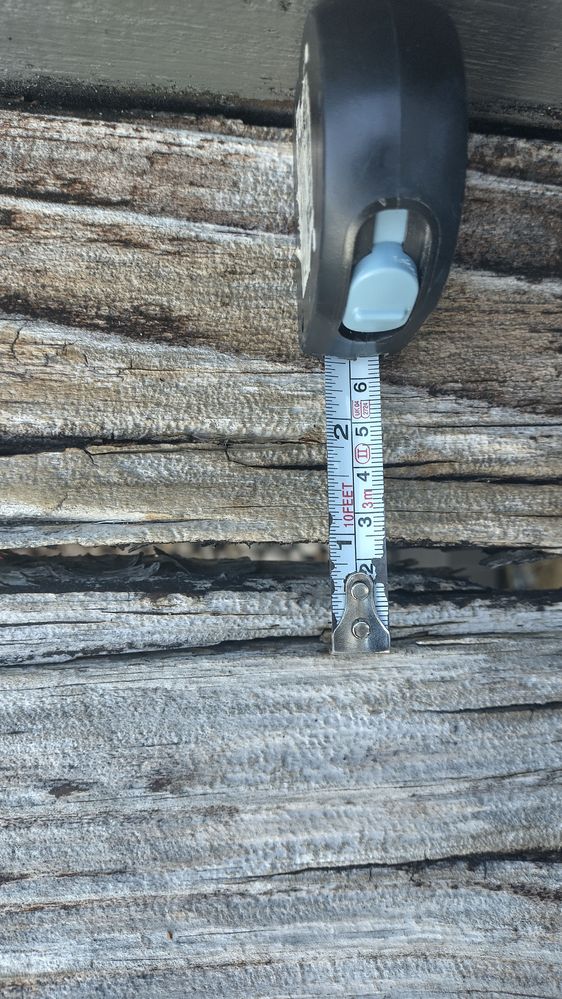 cracks all the way through the step