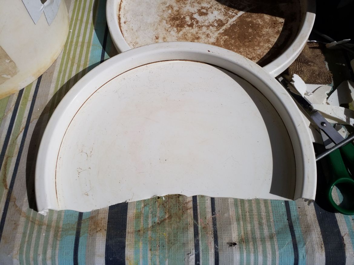 Cut off 1/3 of the lid.