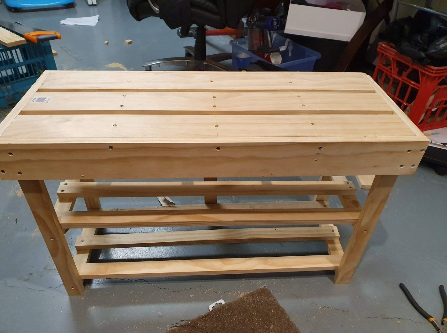 DIY shoe rack with bench Bunnings community