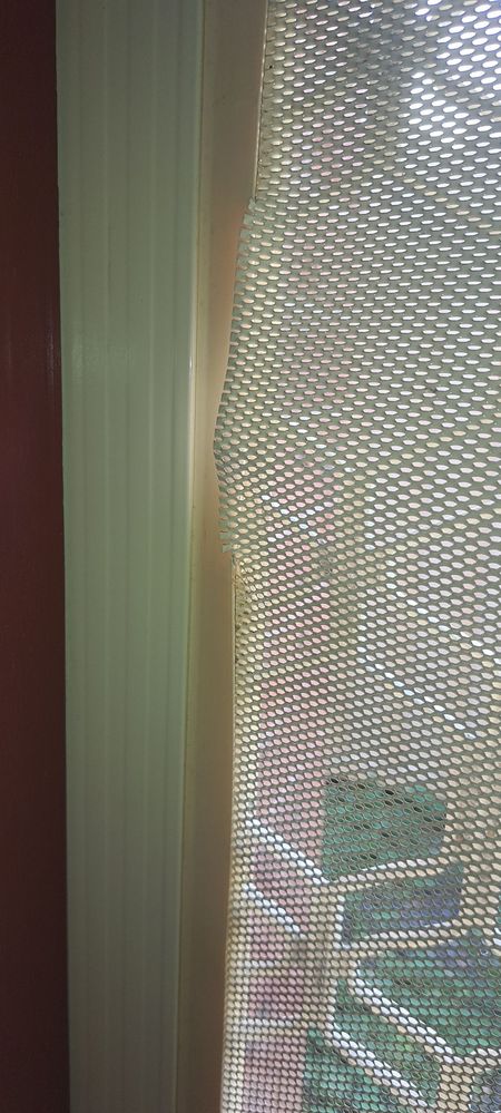 Mesh screen frame strip