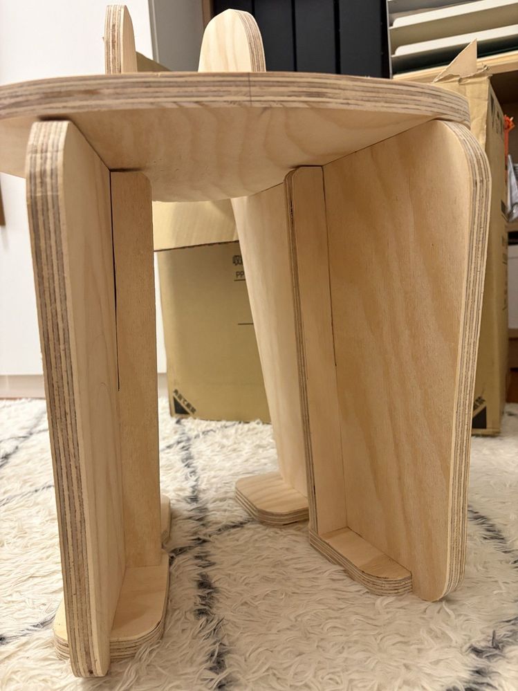 Underwise from the back. not there are small gaps due to me not cutting 100% straight