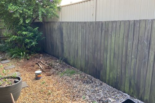 Before: back fence