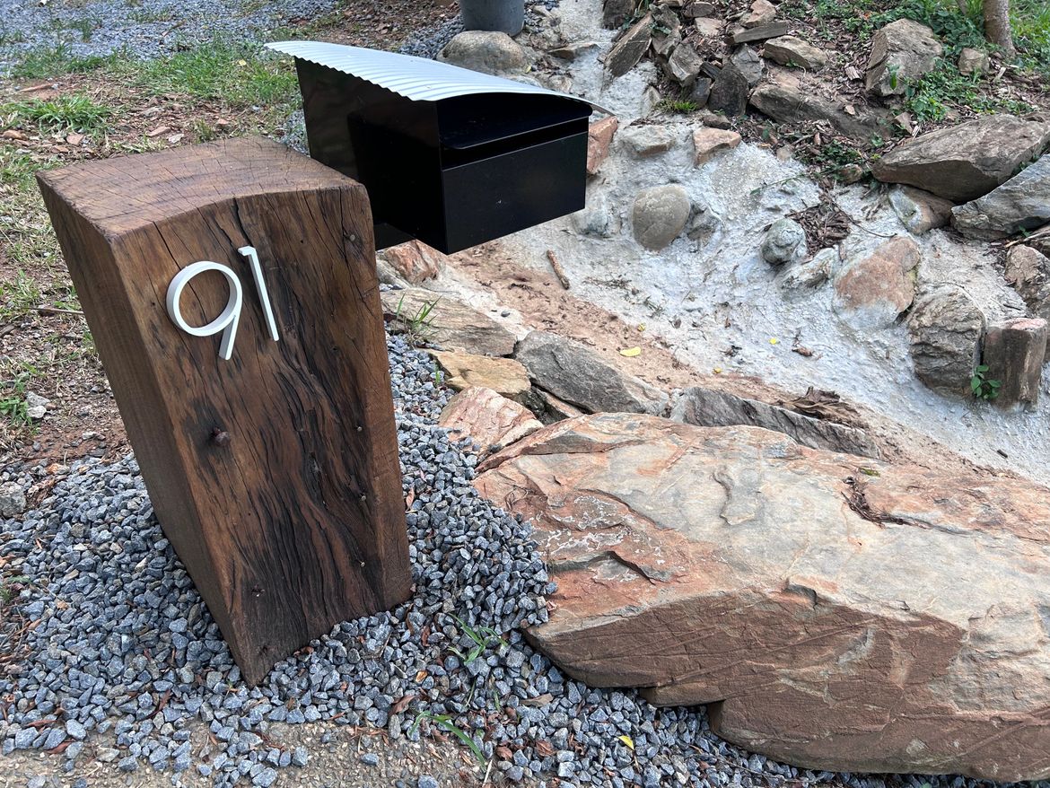 Our new letterbox installed.