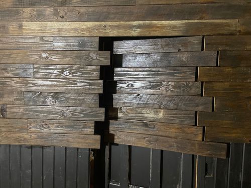 Lining each layer up as you go.