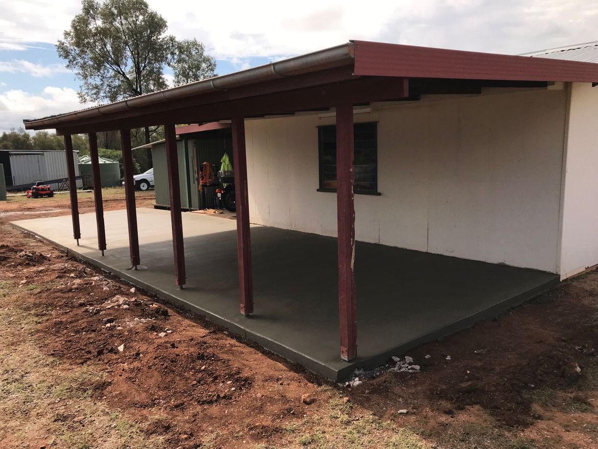 Termite damaged pine posts