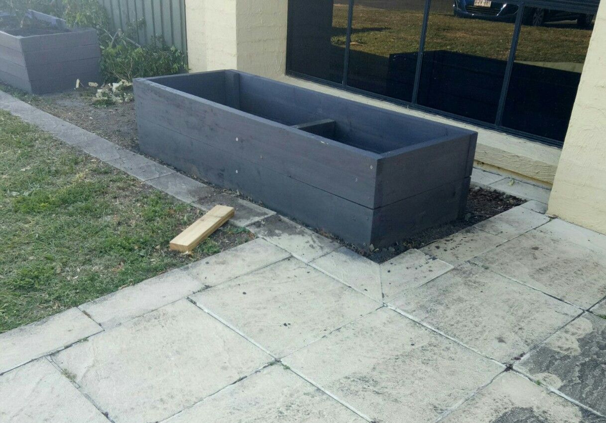 Raised treated timber planter box Bunnings community