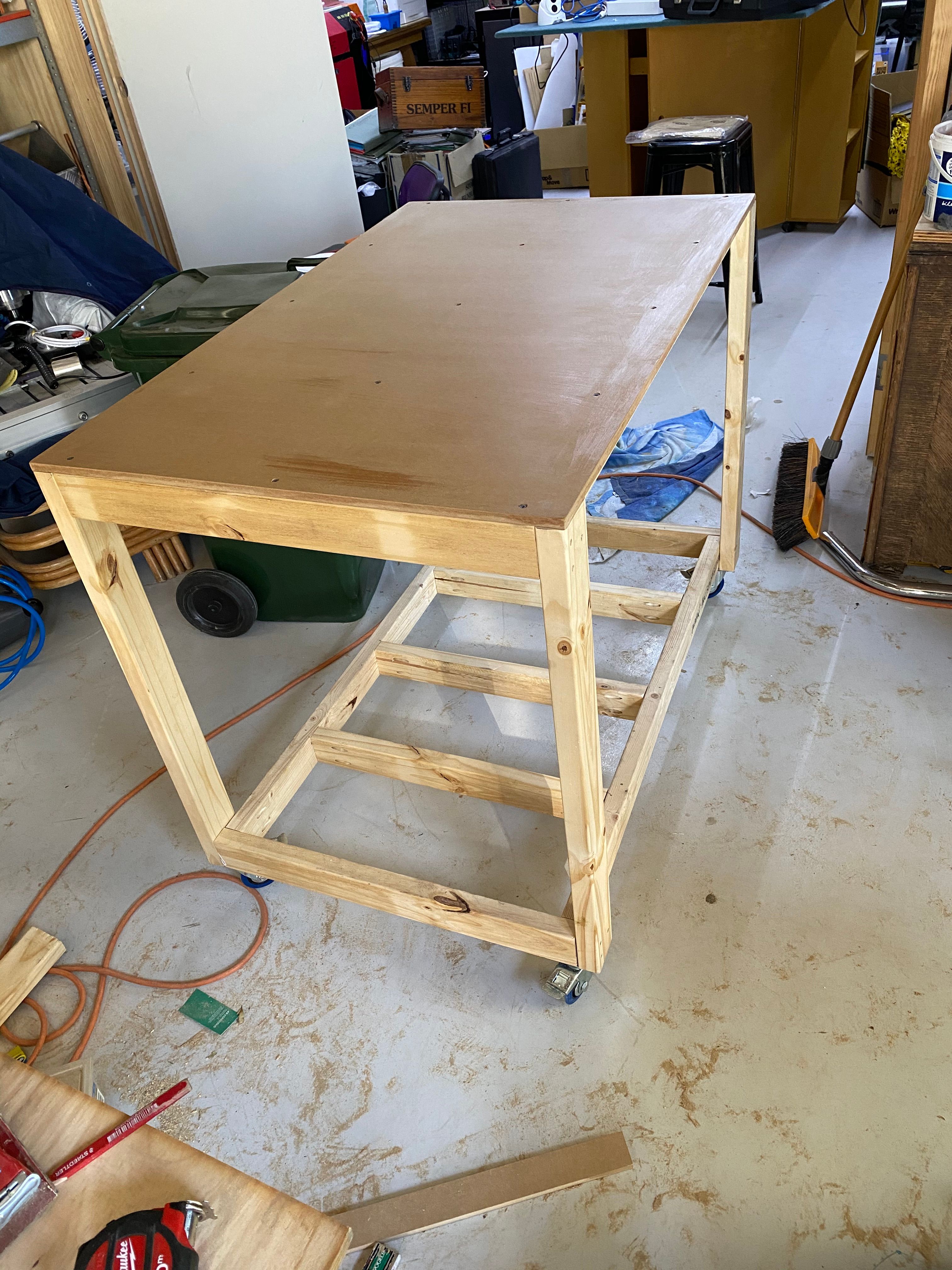 Mobile CNC router workbench with drawers Bunnings community