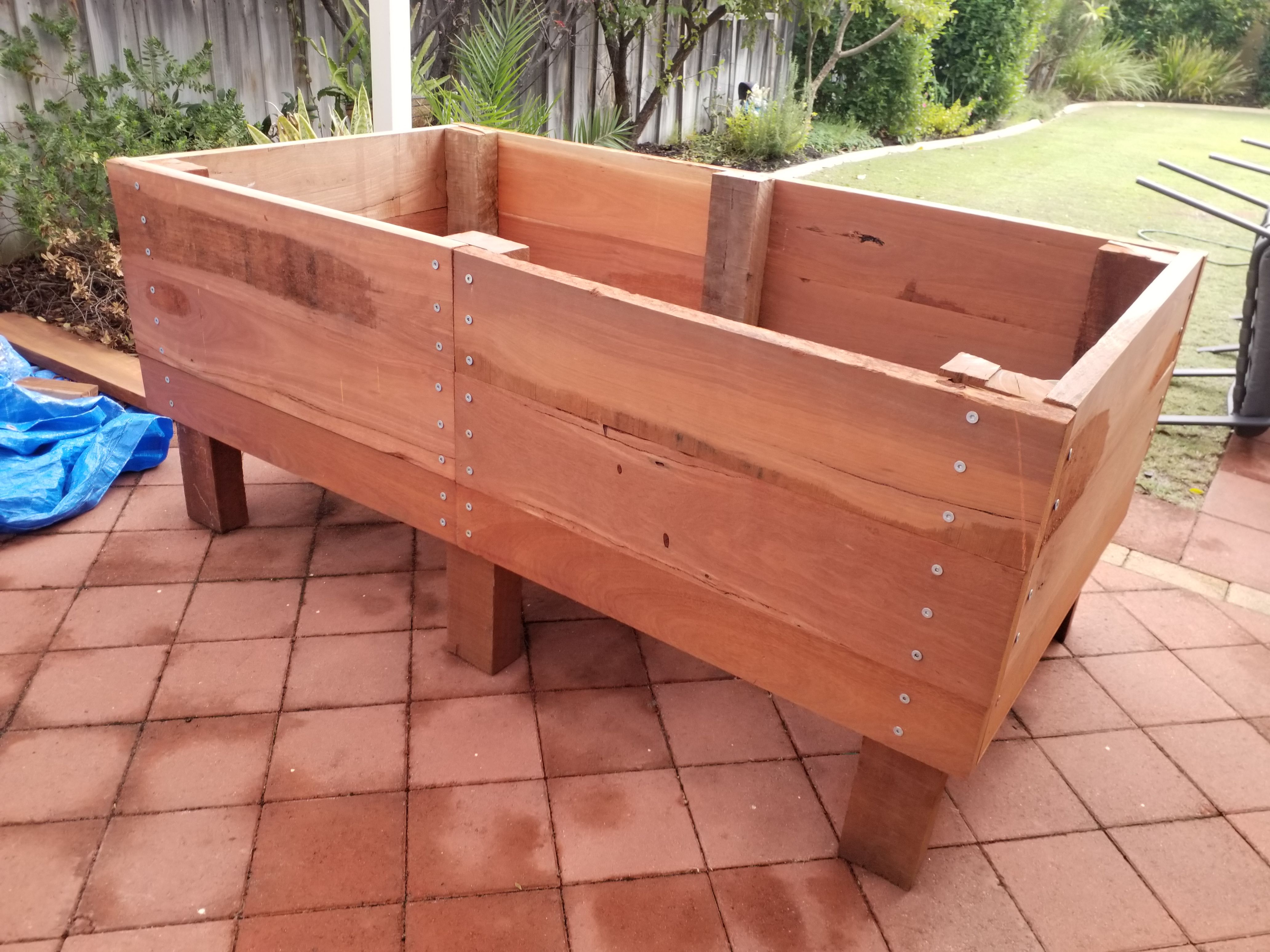 Elevated garden bed in Jarrah Bunnings community