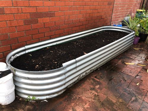 D I Y Corrugated Iron Raised Garden, How To Make A Raised Garden Bed Out Of Corrugated Iron