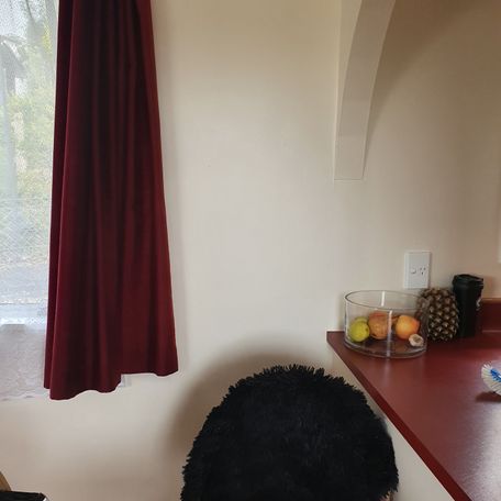 Picture to show extra space - if possible wider bench could extend out under window