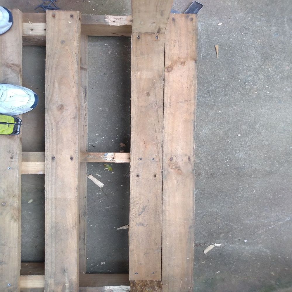 4.4 First board screwed down..jpg