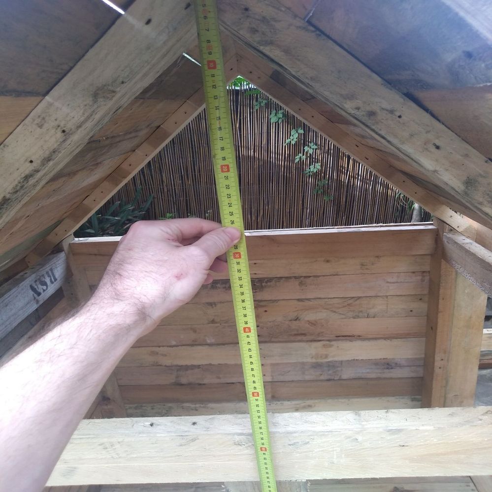 10.1 Measure from under the pitch of the roof to the bottom of the horzontal beam..jpg