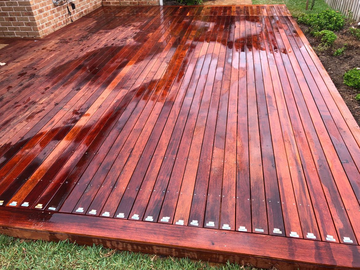 Lowlevel deck over brick pavers Bunnings community