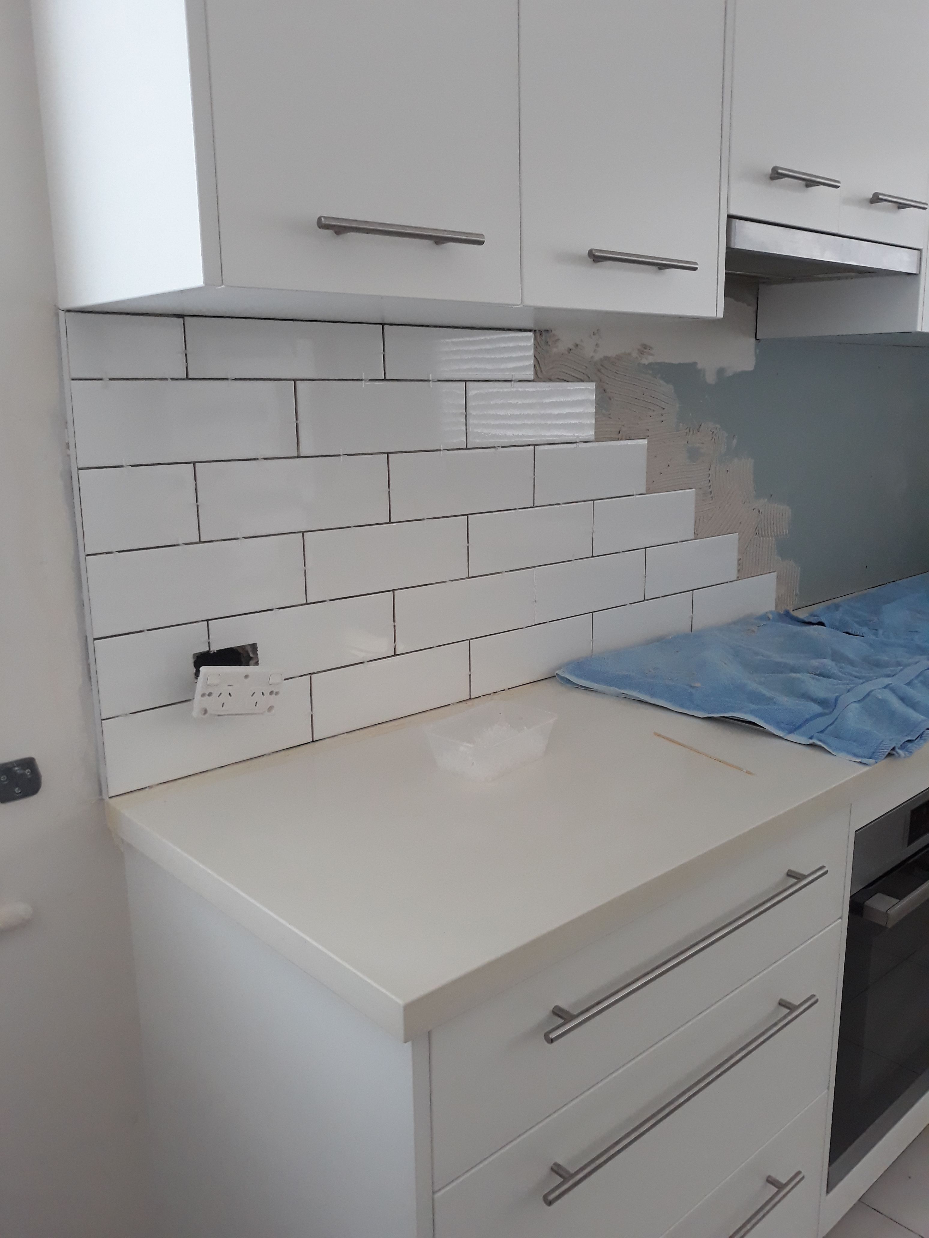 Solved Removing kitchen splashback Bunnings community