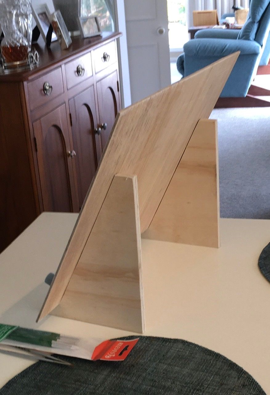 simple easel for my good wife to paint d... Bunnings community