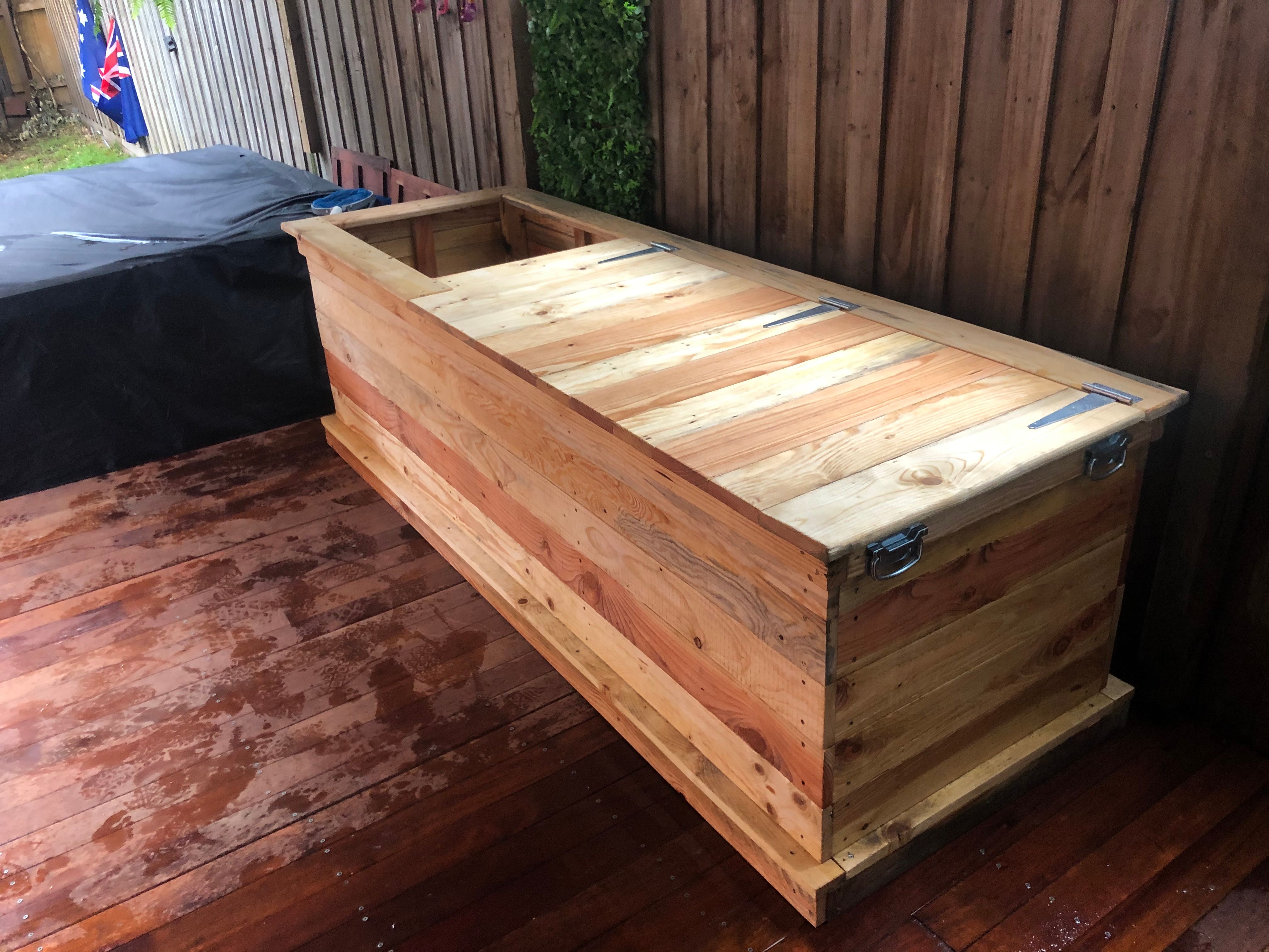 Bench Seat With Storage And Planter Box, Outdoor Bench Seat With Storage Bunnings