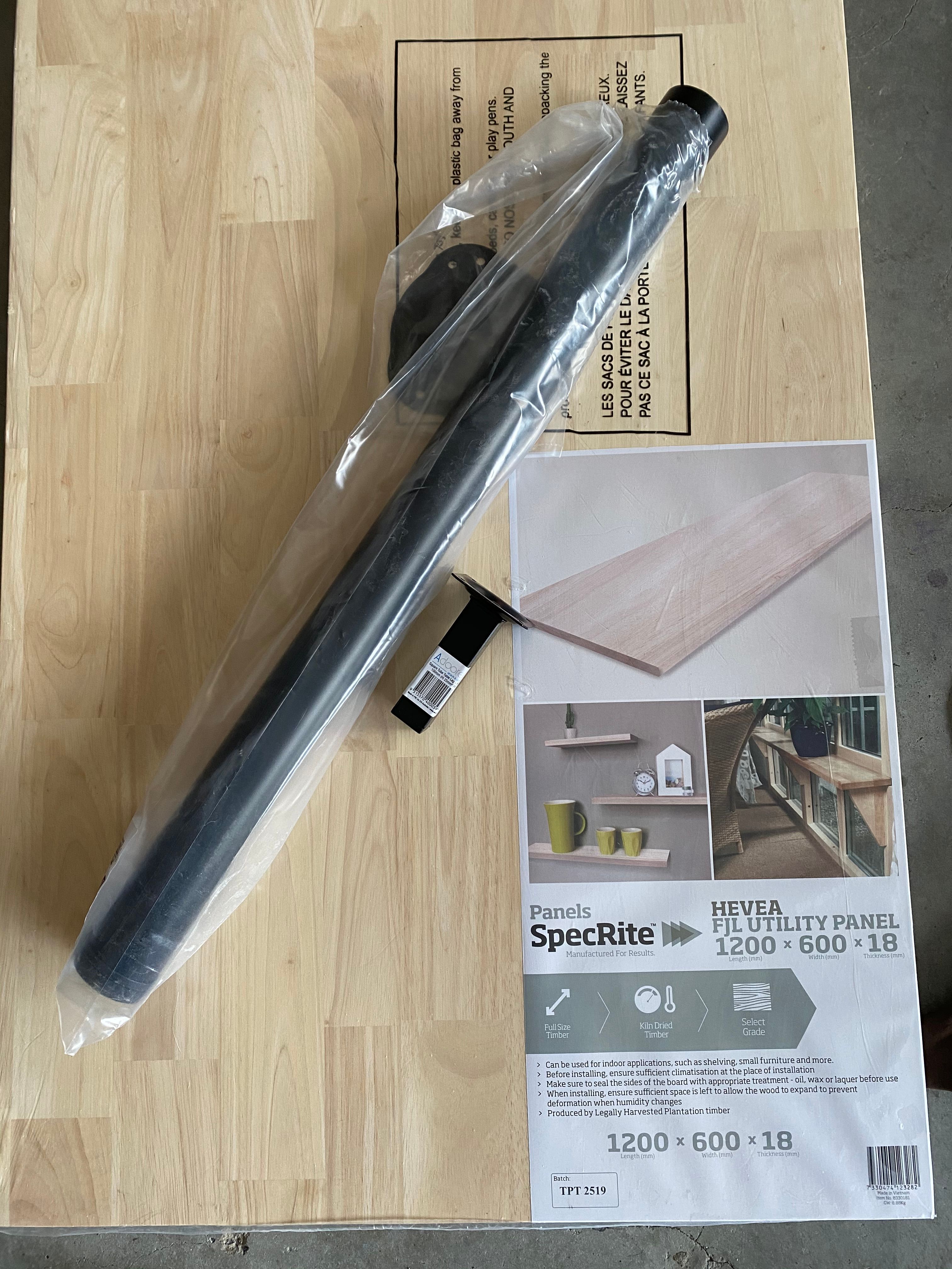 DIY industrial desk with storage Bunnings community