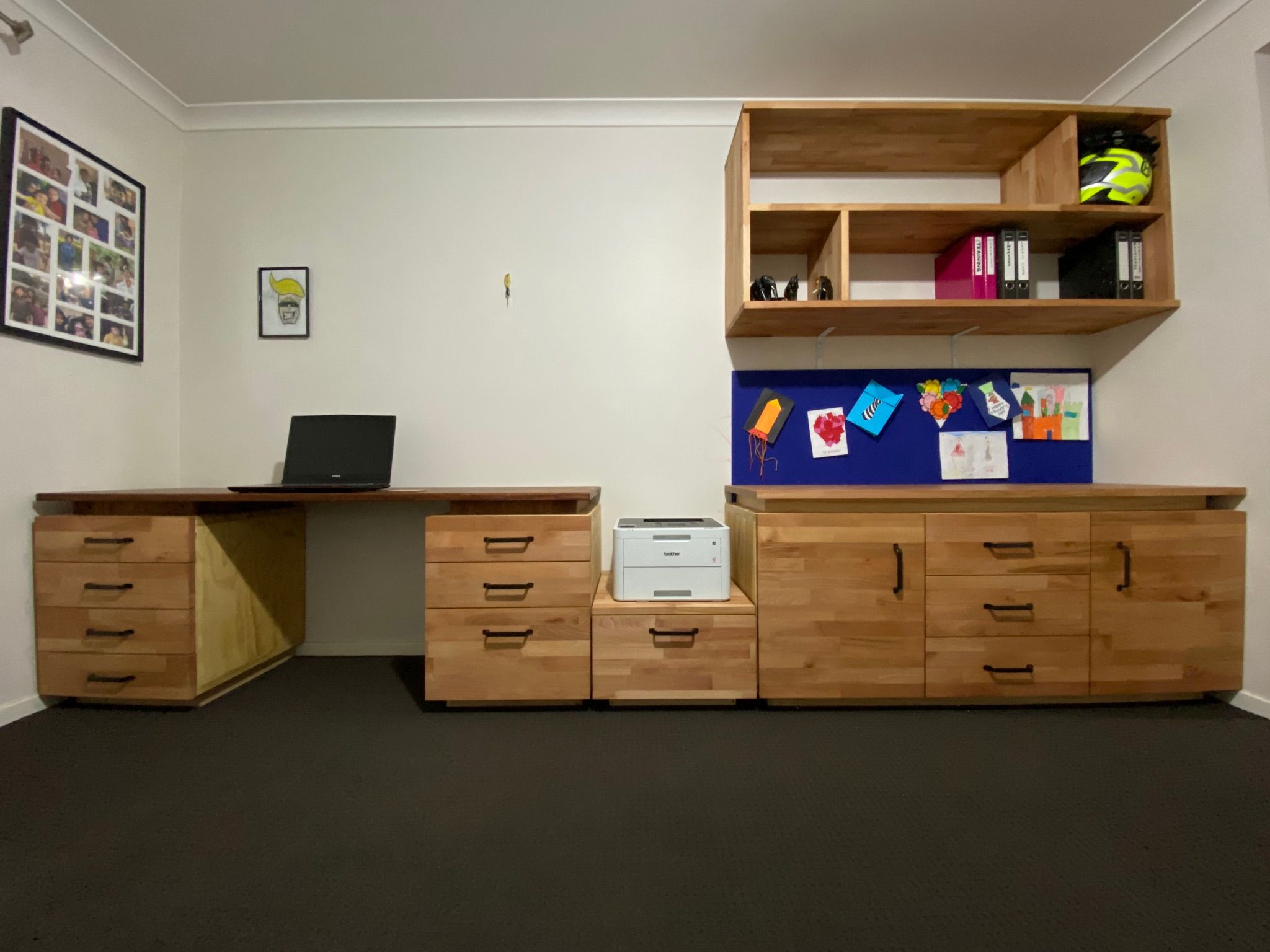 Study desk with project panels Bunnings community
