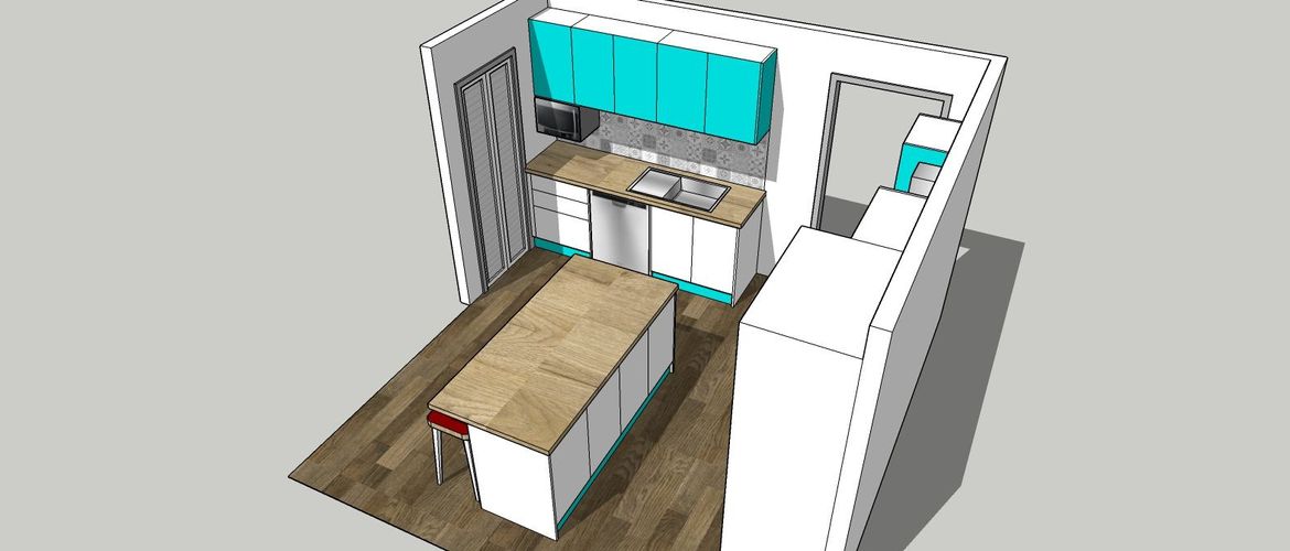 That cabinet where you were going to put your fridge is now the pantry.