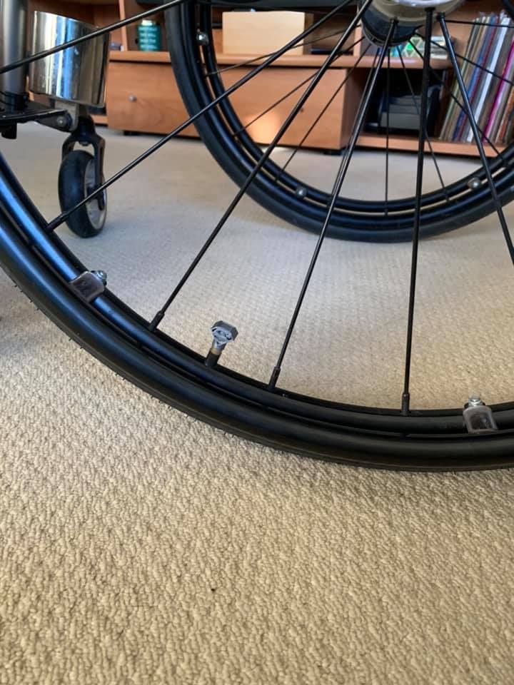 Super tyre valve covers for my wheelchai... Bunnings community