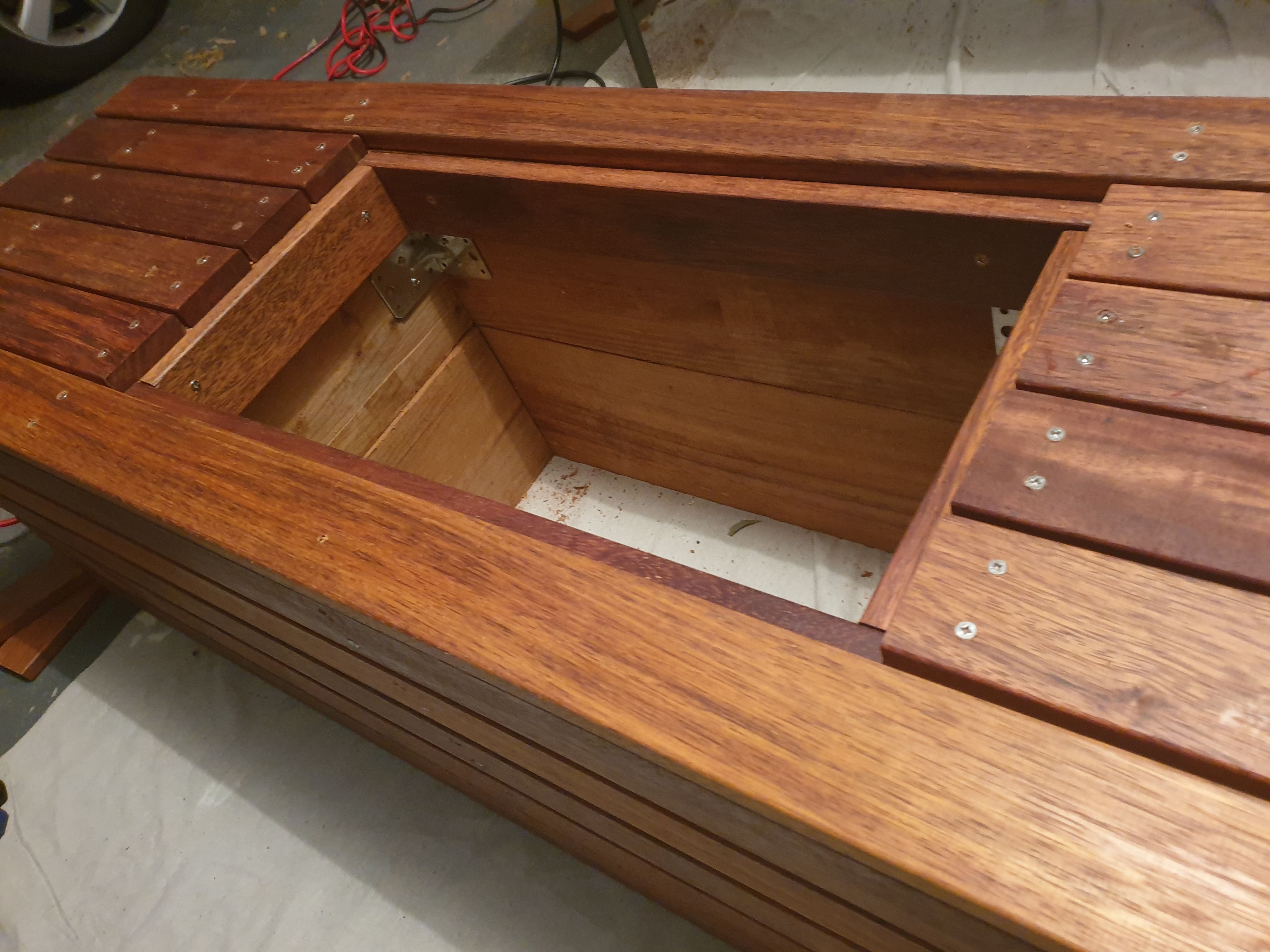 Bench seat with planter box Bunnings community