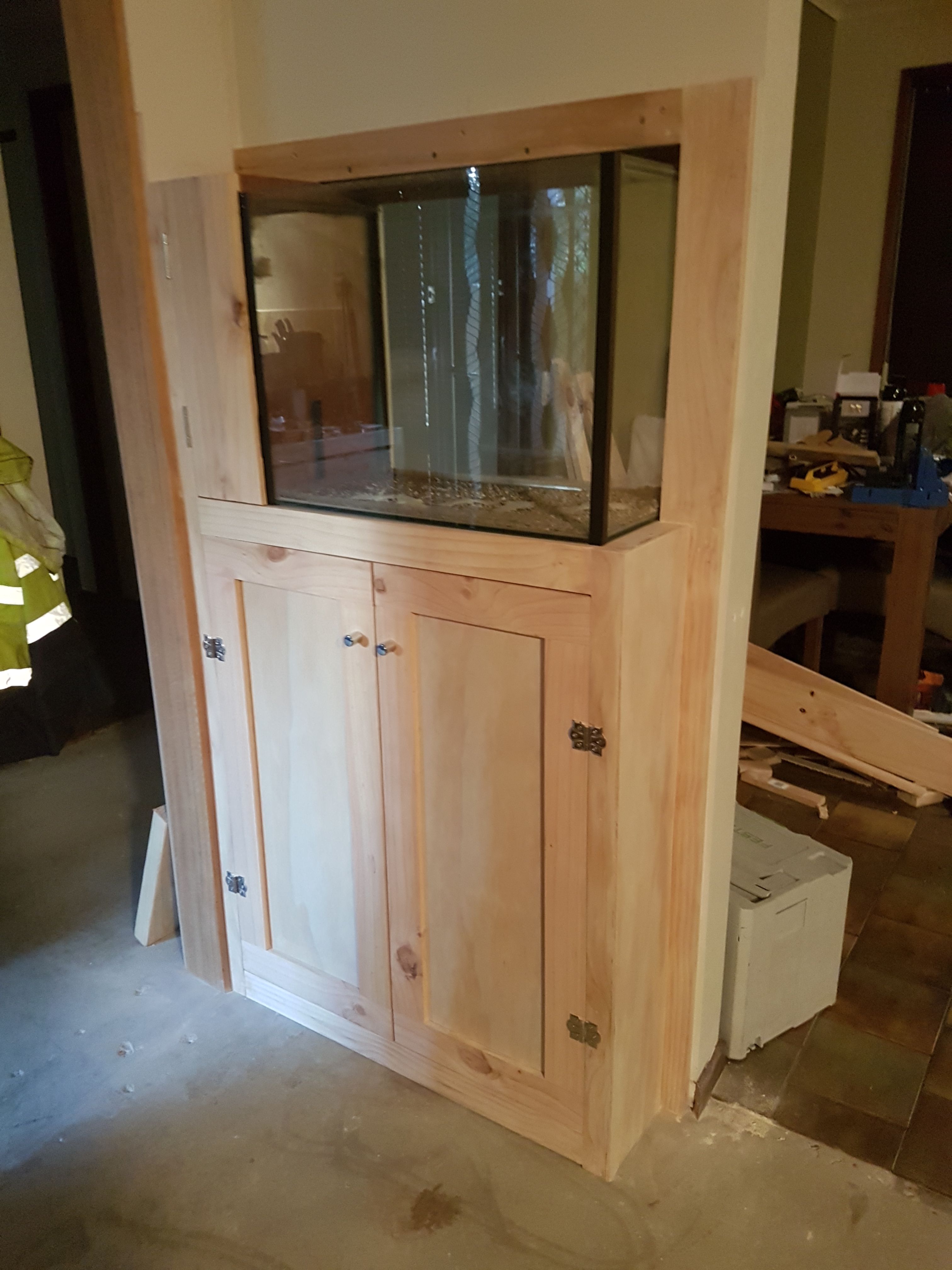 Fish tank through the wall Bunnings community