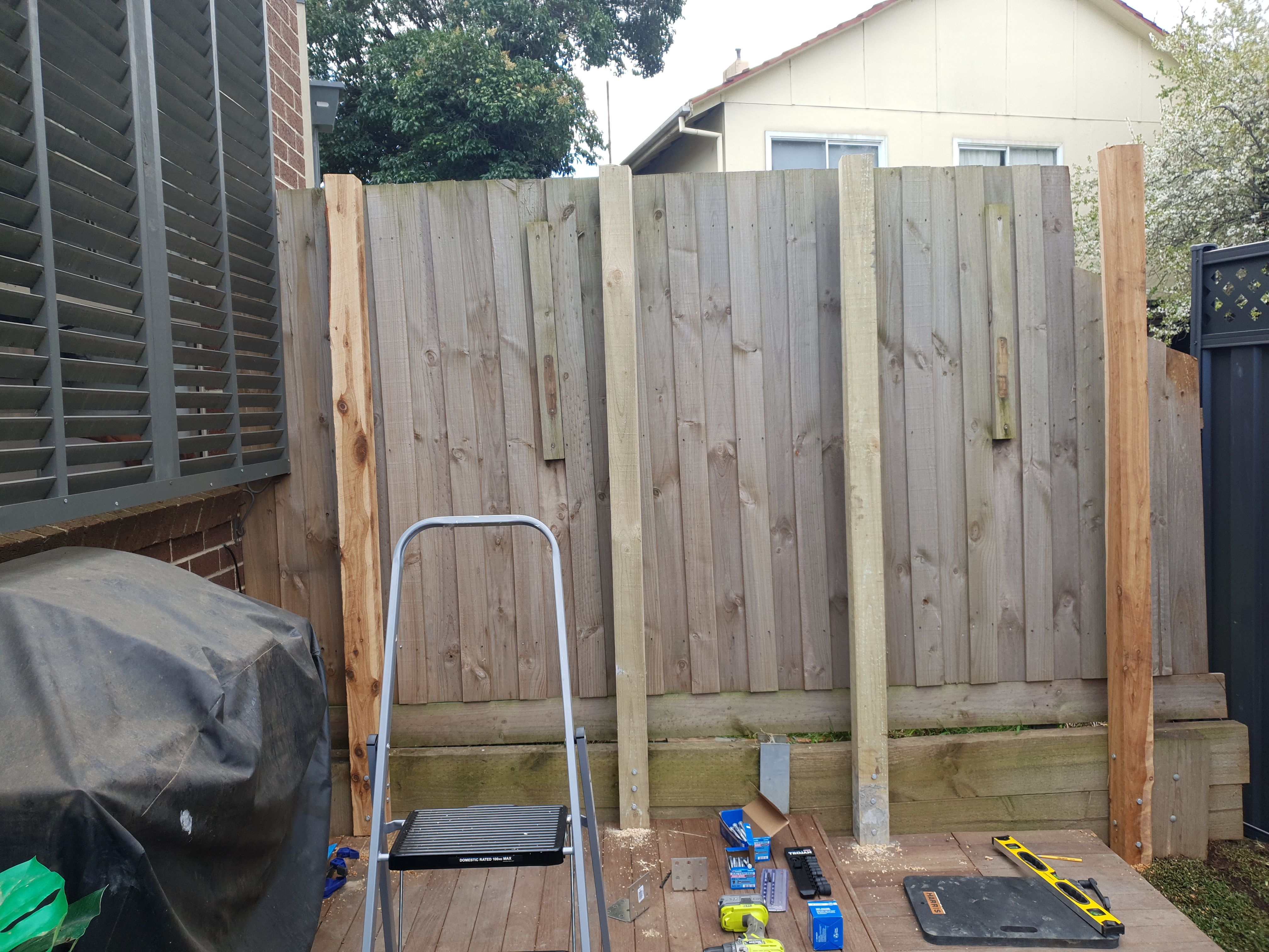 Timber Screening Feature wall. Bunnings community
