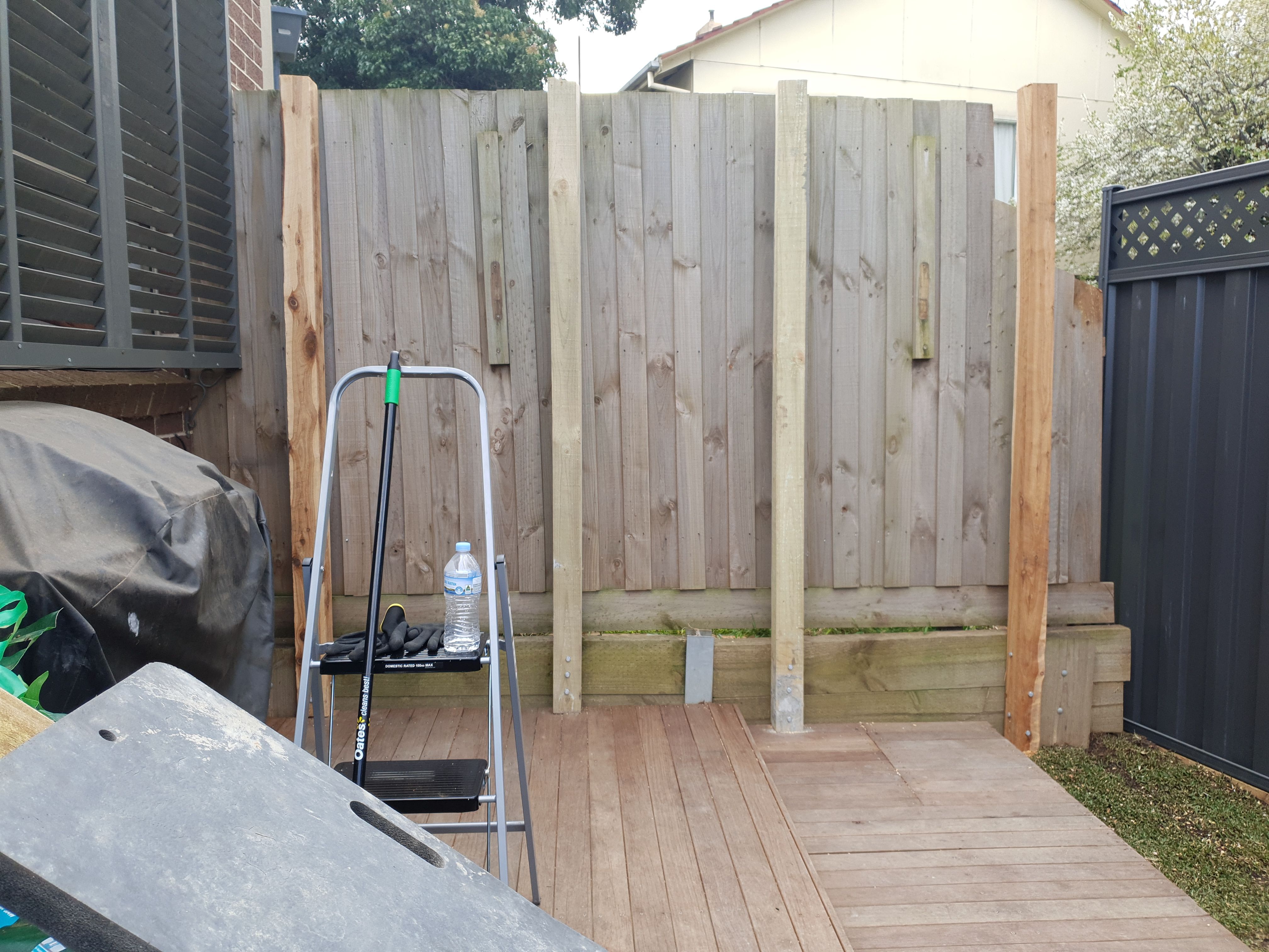 Timber Screening Feature wall. Bunnings community