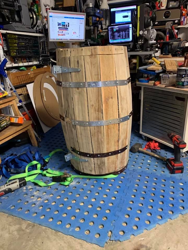 Wine barrel cupboard Bunnings community