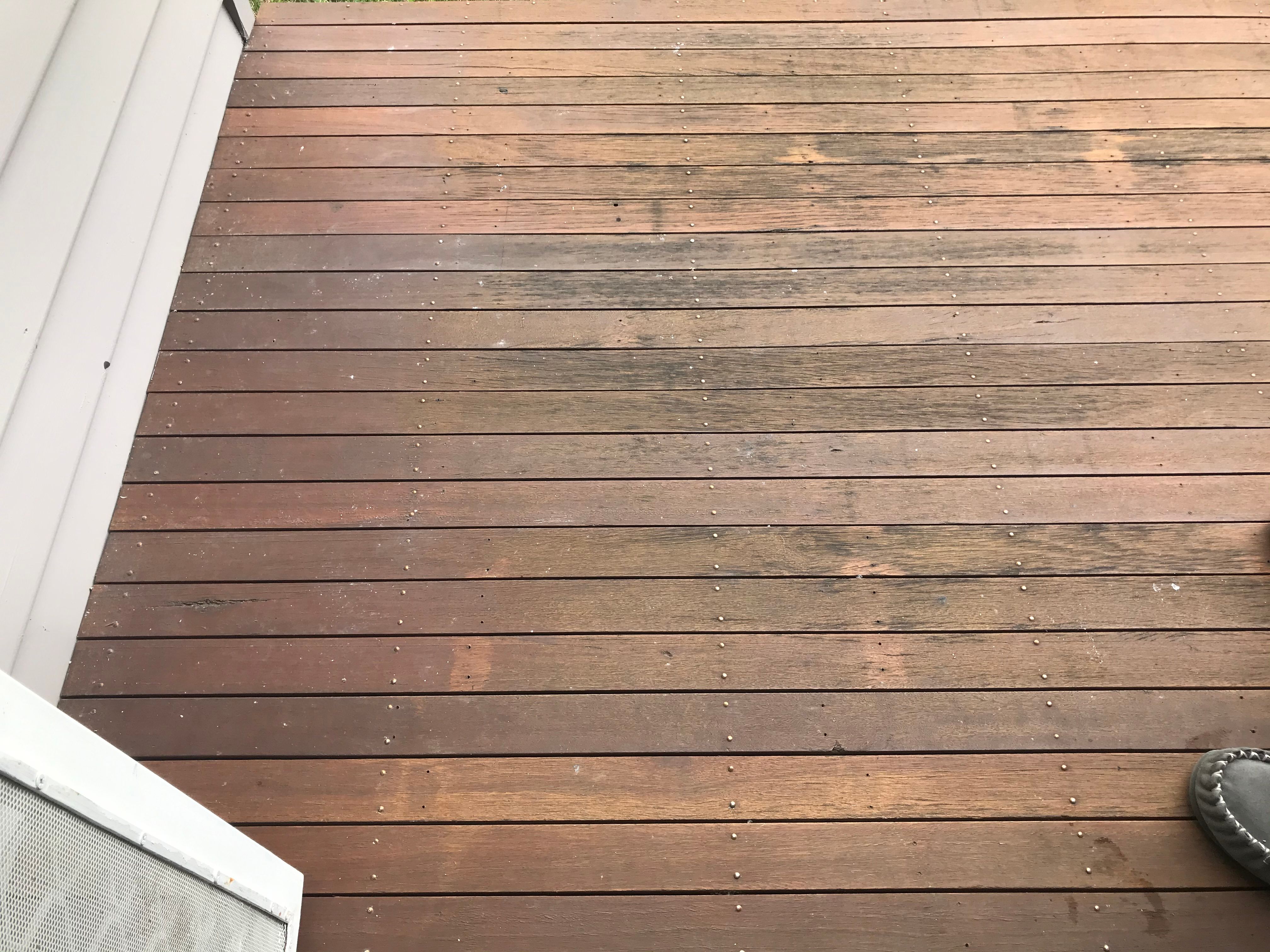 Should i sand back deck before restain/o... Bunnings community
