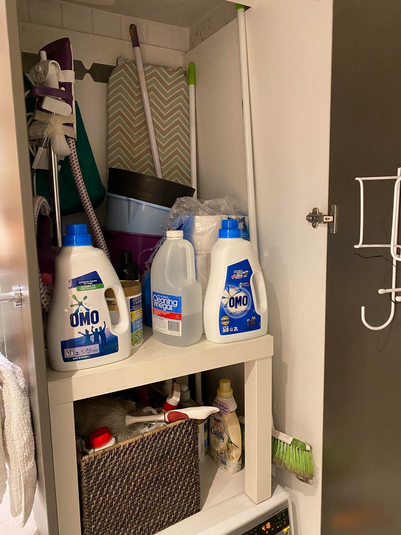 New bathroom/laundry shelving Bunnings community