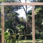 3.3 Top rail in place and posts parallel.jpg