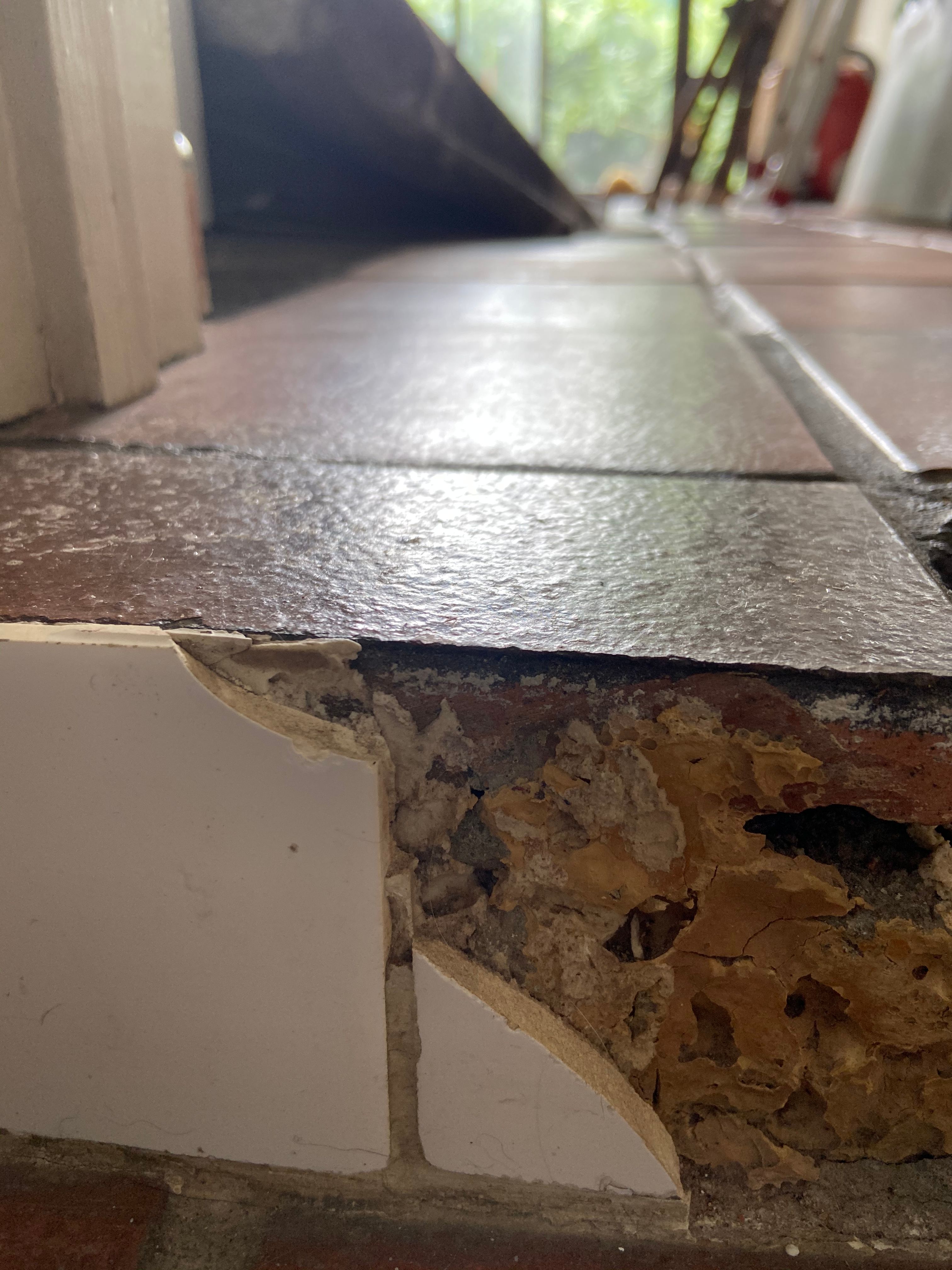 How to level uneven tiles with wide deep... Bunnings community