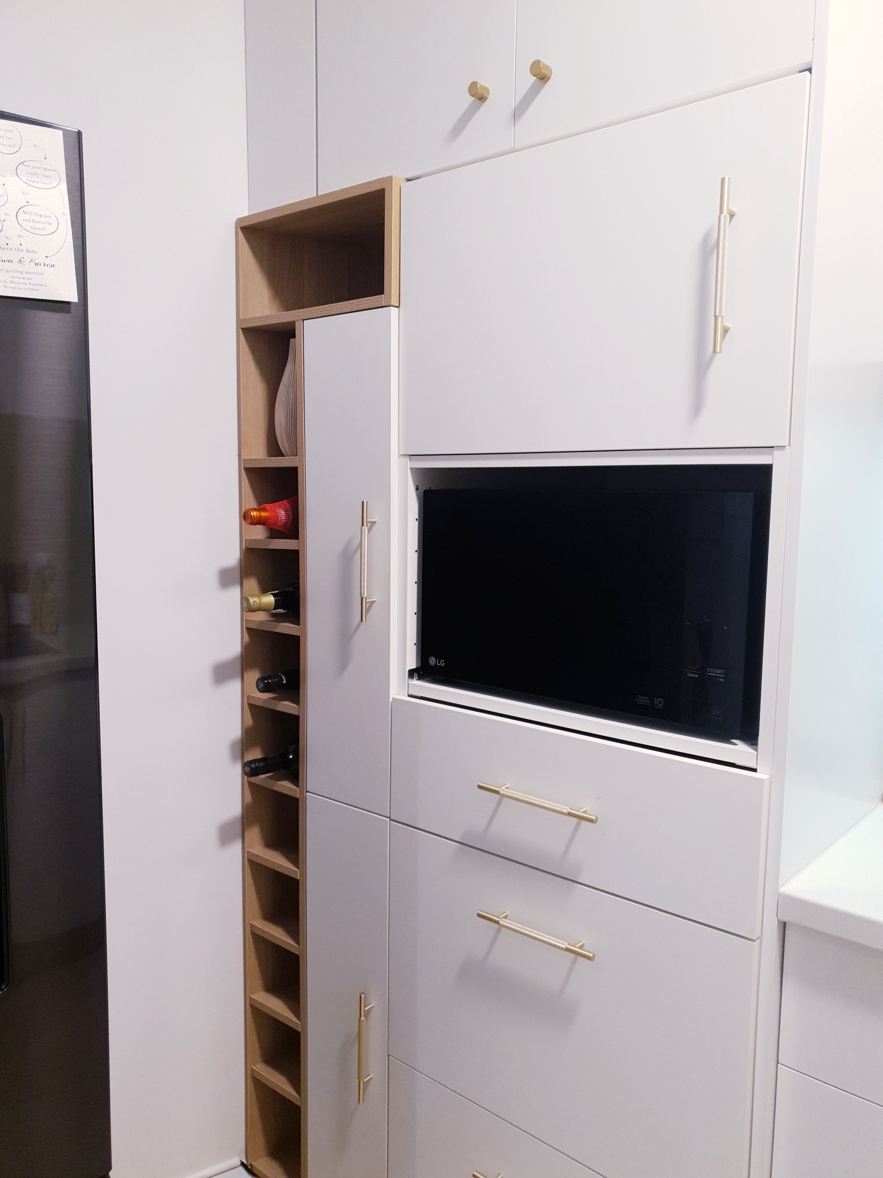 Builtin wine rack Bunnings community