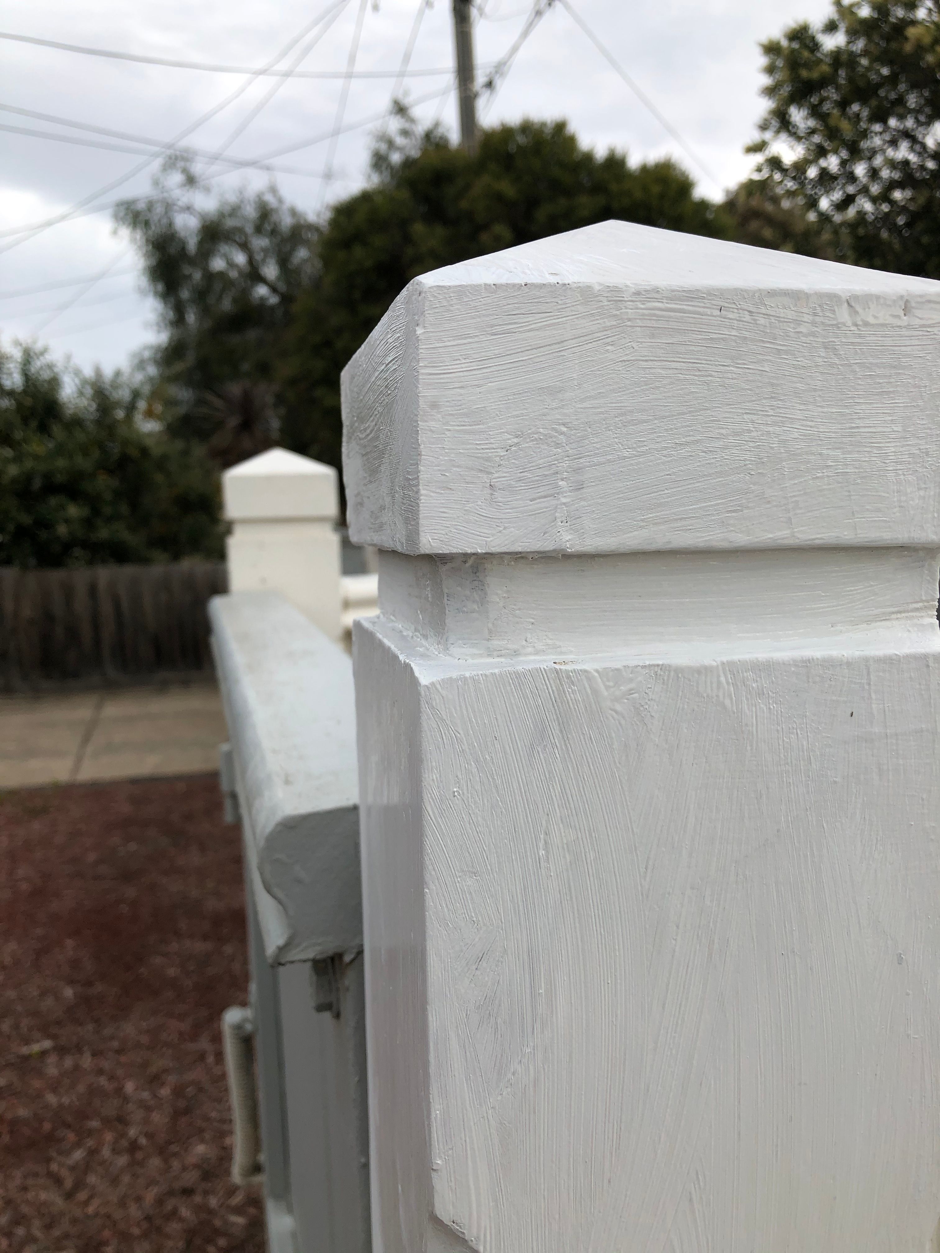 Front fence post repair corner rotting t... Bunnings community