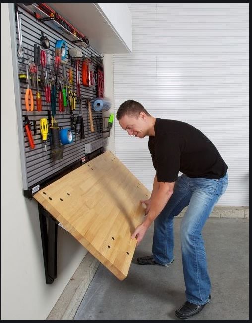 Has Anyone Built A Foldable Work Bench, Folding Work Table Garage