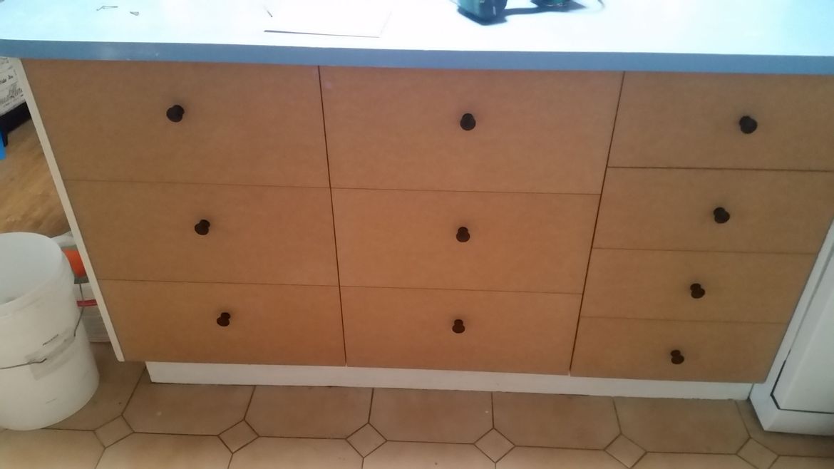 Draws made from MDF easy to paint after sealing.