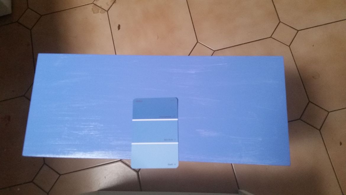 Umm more purple than the blue I'm looking for so back to Bunnings paint section.  They are amazing