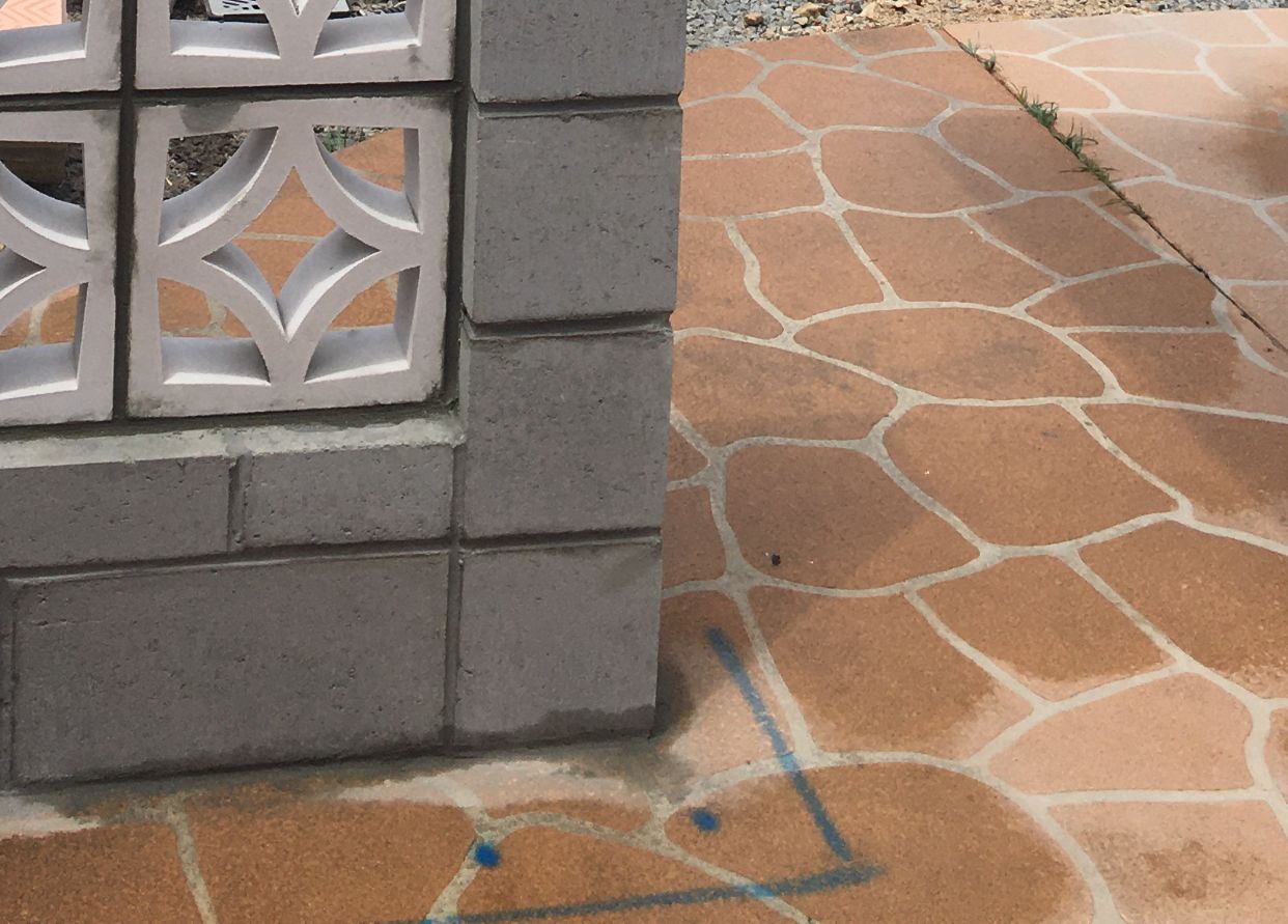 Stencil concrete / painting Bunnings community