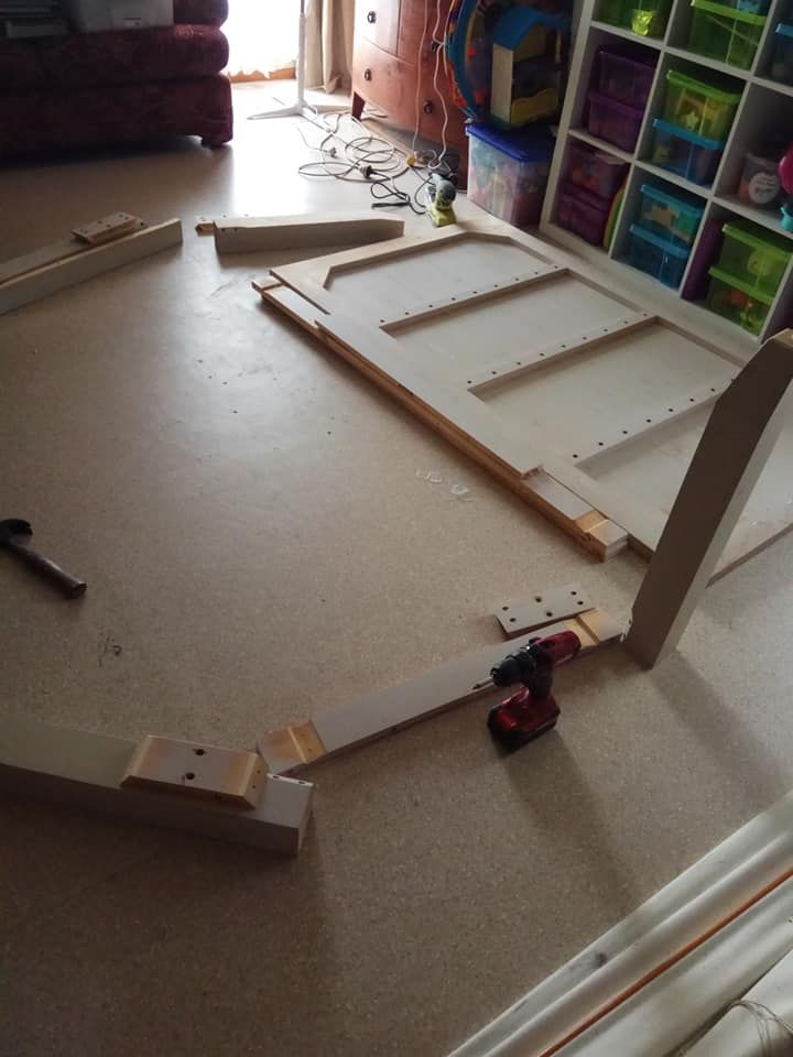 just pulled apart table frame