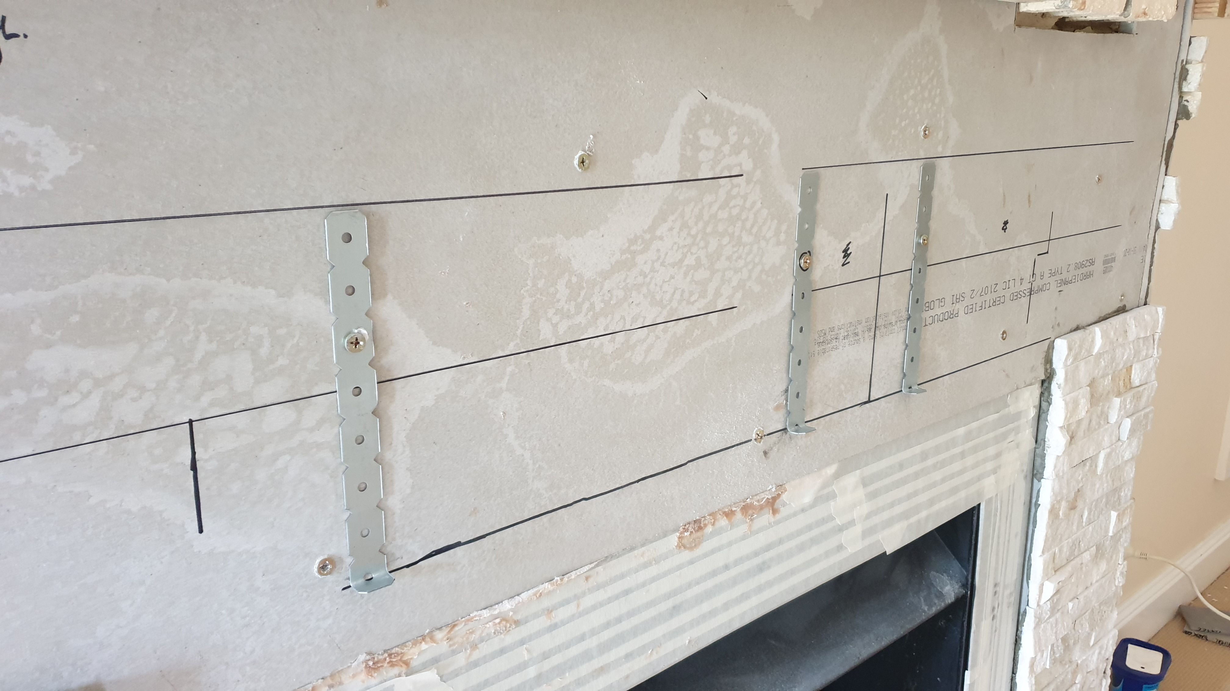 Stacked stone cladding for brick firepla... Bunnings community