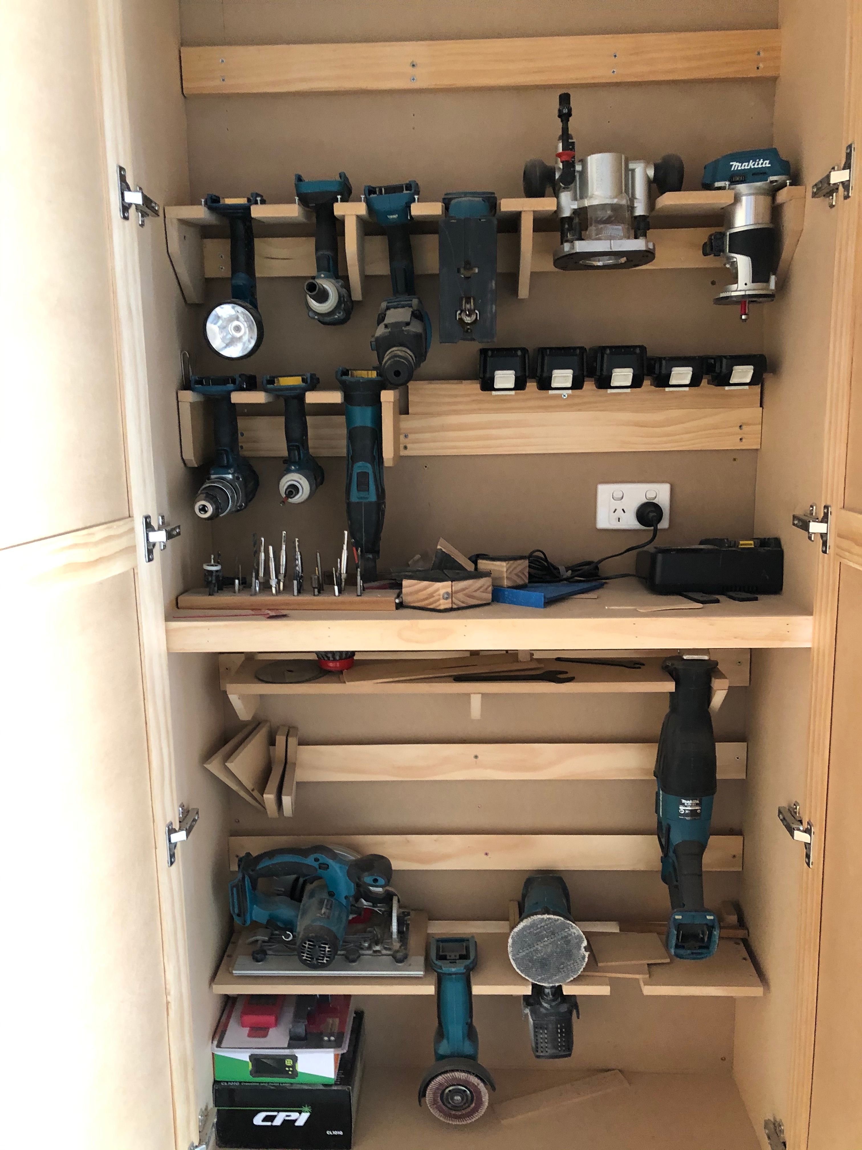 Ryobi tool holders for French cleat wall Bunnings community