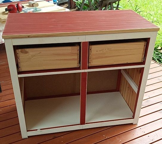 Made one drawer into two