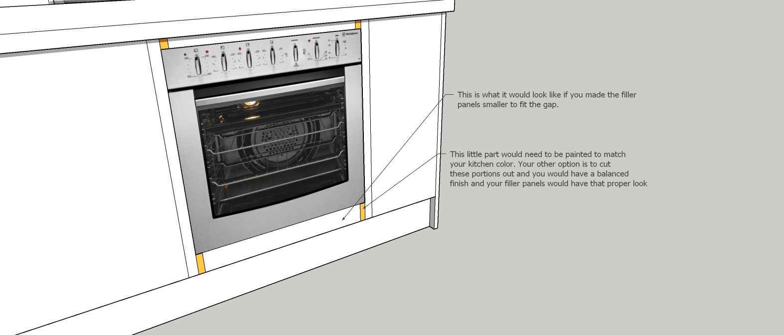 Oven cavity filler Bunnings community