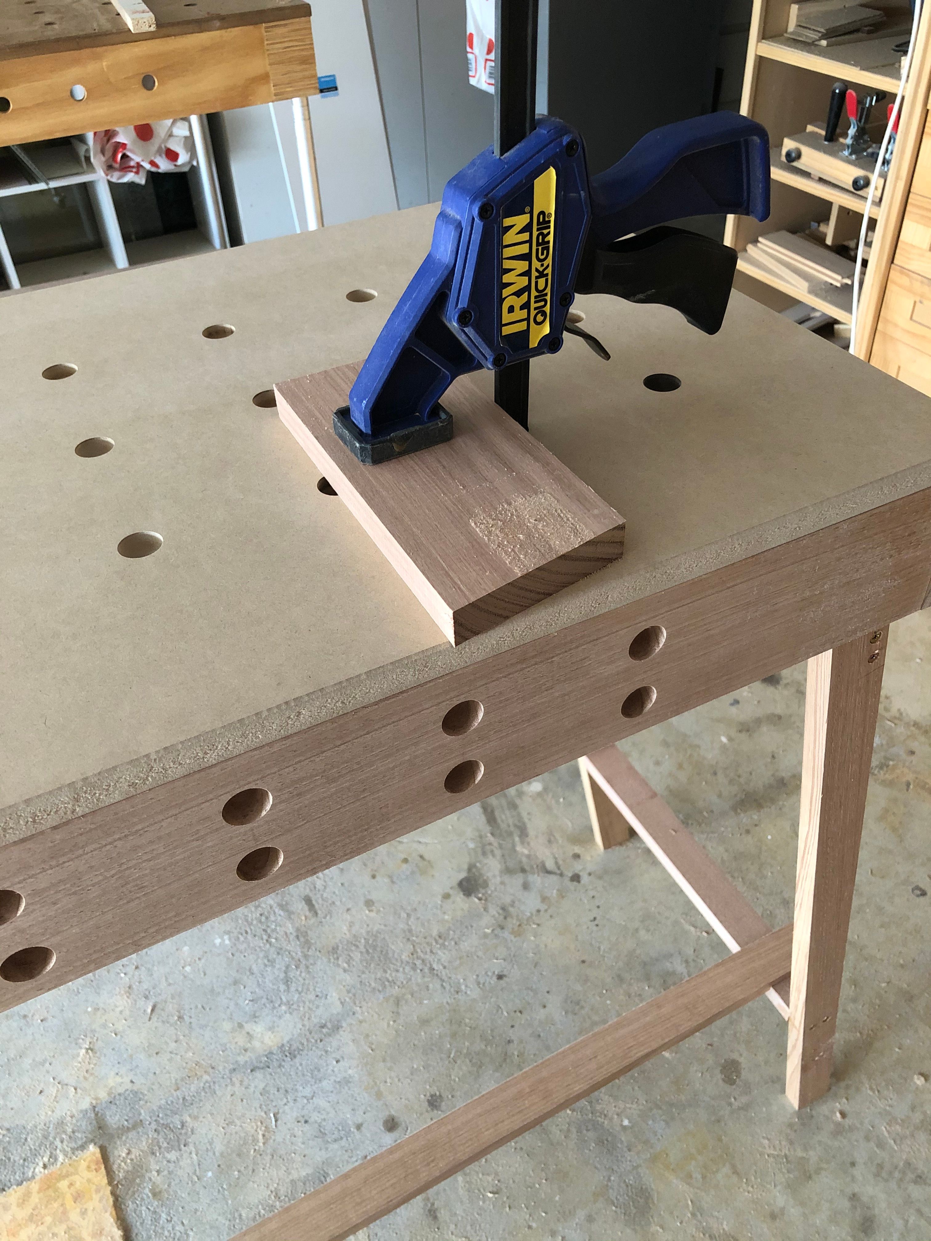 Portable small work table, 900mm long x Bunnings community